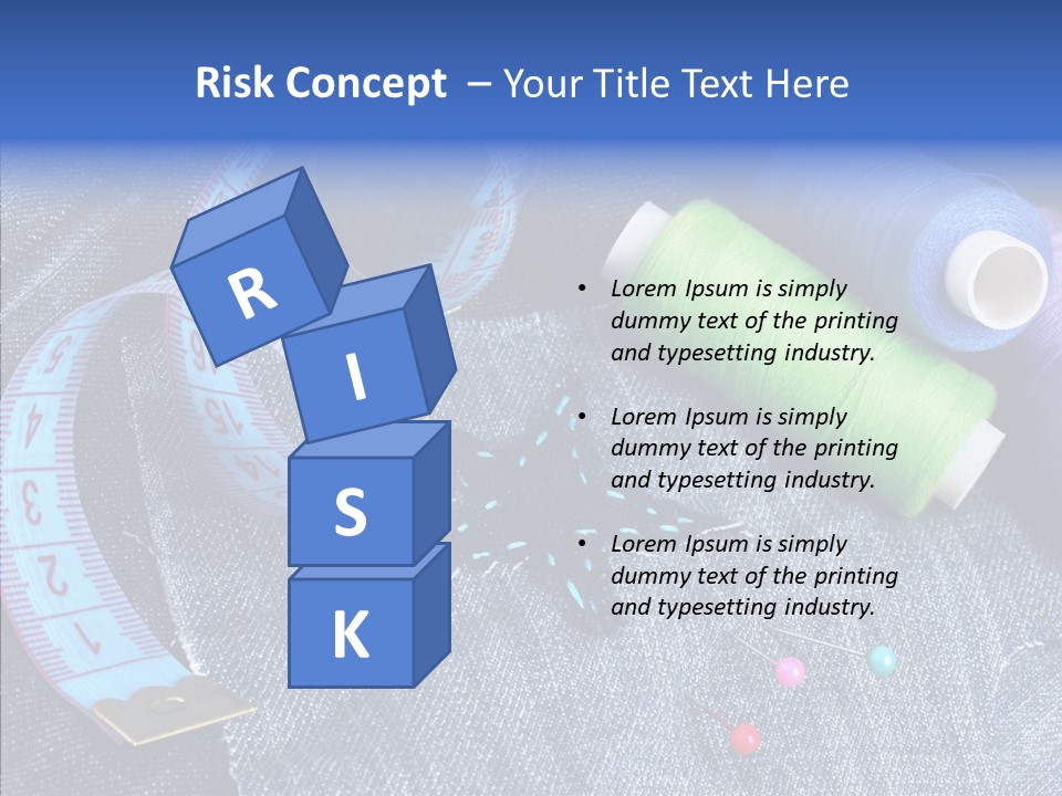 Heart Shaped Thread Buttons PowerPoint Template