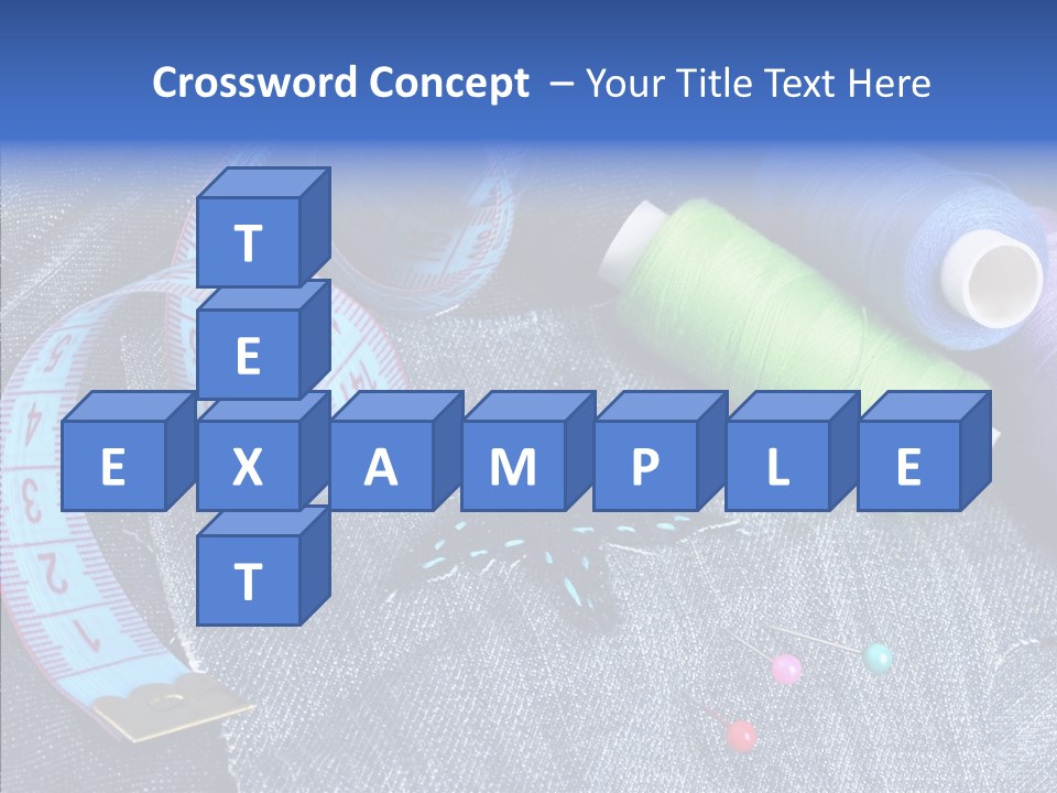 Heart Shaped Thread Buttons PowerPoint Template
