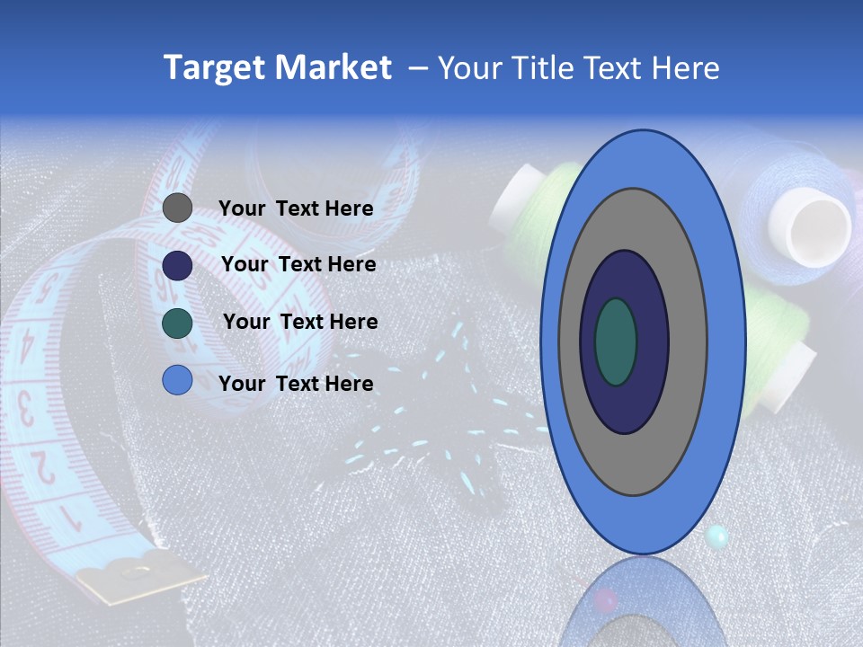 Heart Shaped Thread Buttons PowerPoint Template