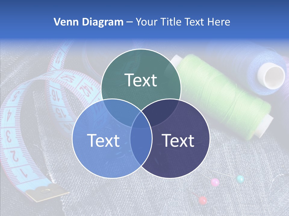 Heart Shaped Thread Buttons PowerPoint Template