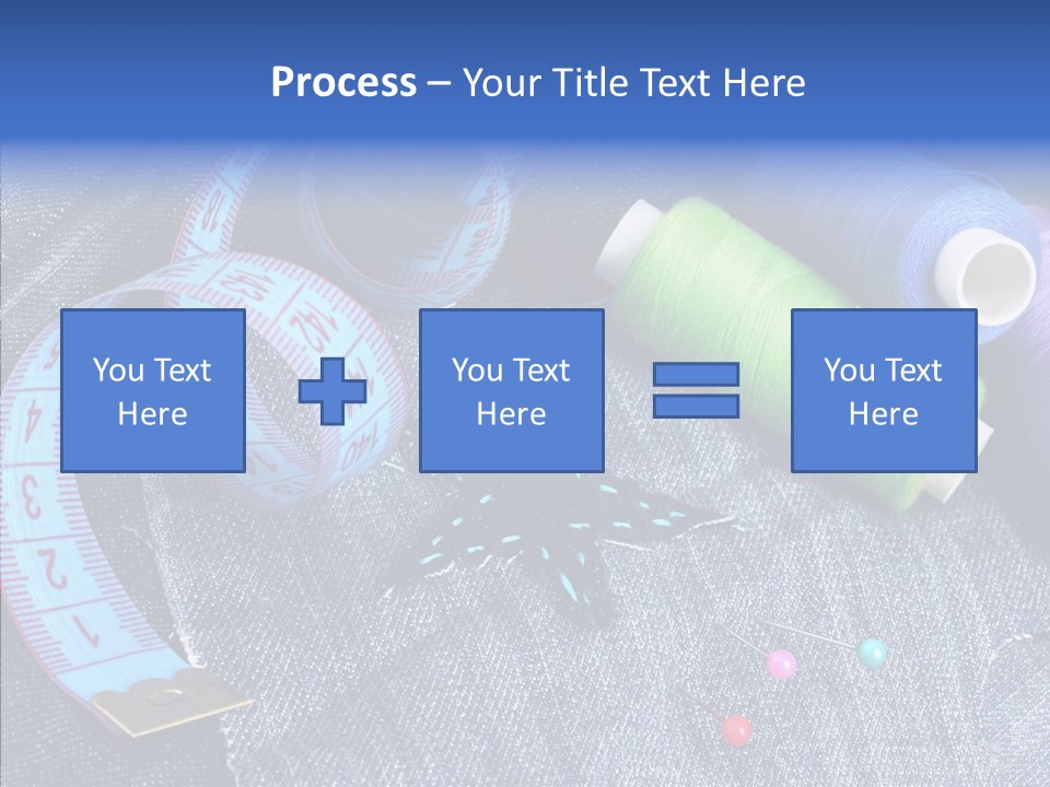 Heart Shaped Thread Buttons PowerPoint Template