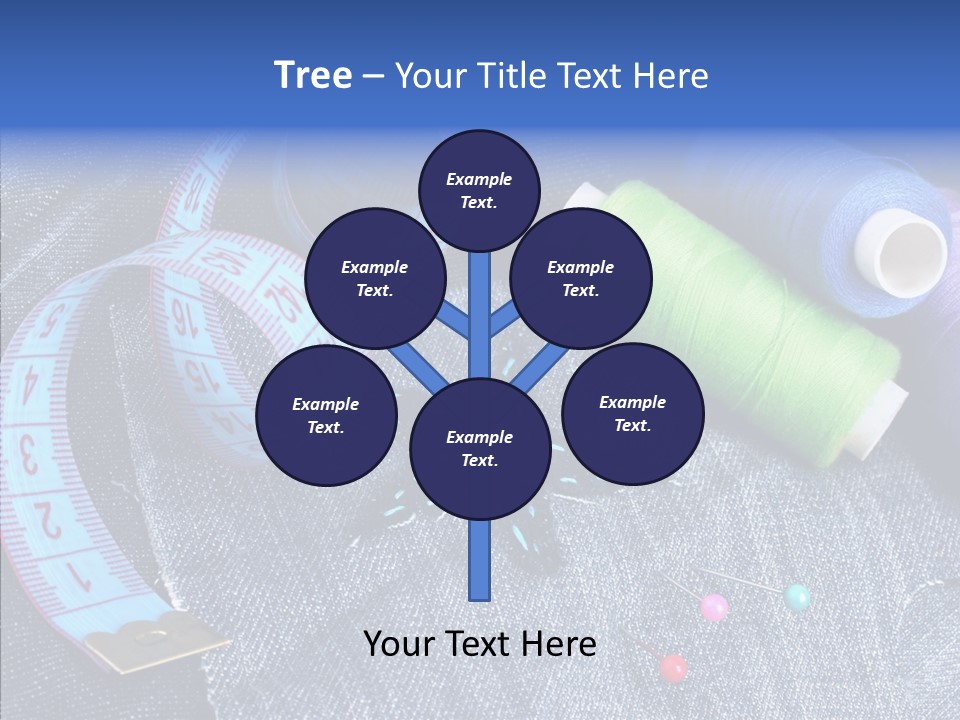 Heart Shaped Thread Buttons PowerPoint Template