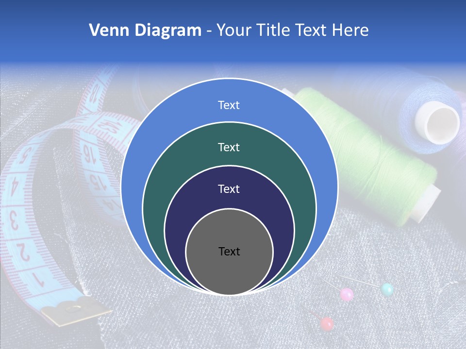 Heart Shaped Thread Buttons PowerPoint Template