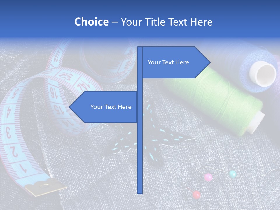 Heart Shaped Thread Buttons PowerPoint Template