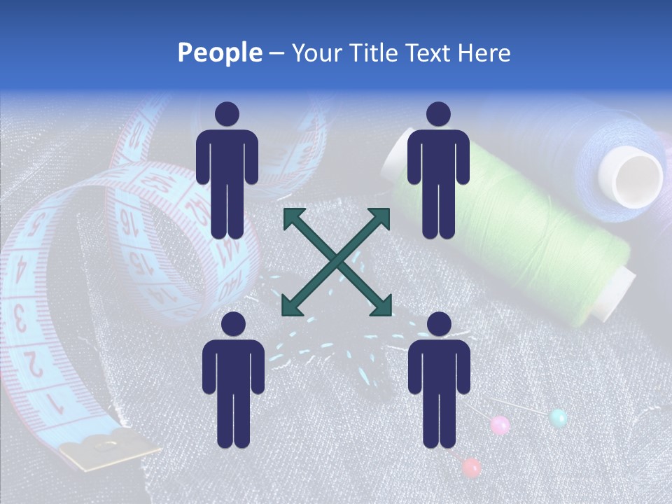 Heart Shaped Thread Buttons PowerPoint Template