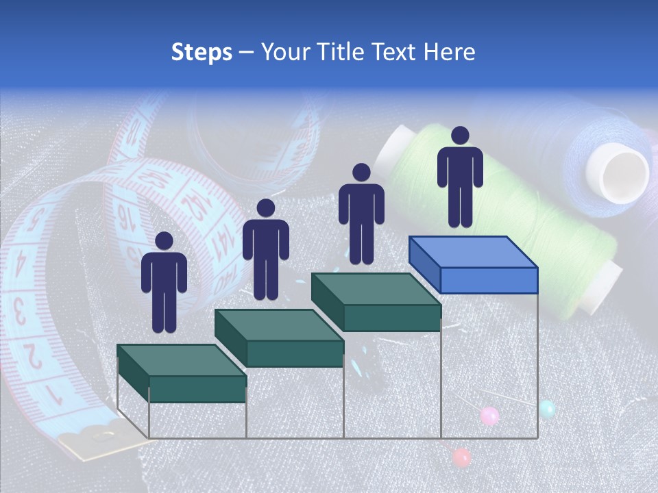 Heart Shaped Thread Buttons PowerPoint Template
