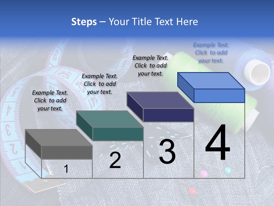 Heart Shaped Thread Buttons PowerPoint Template