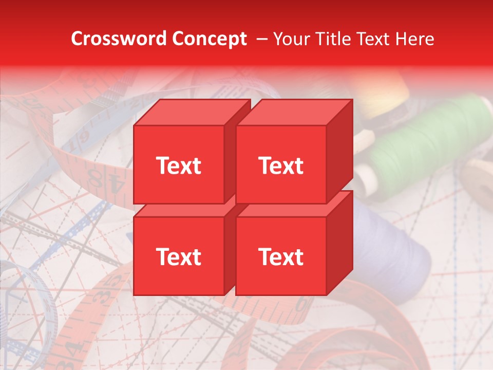 Embroidery Knitting Hobby PowerPoint Template