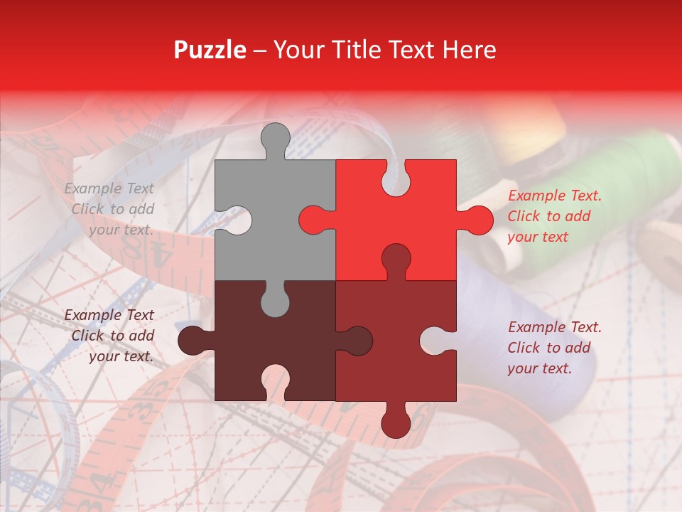 Embroidery Knitting Hobby PowerPoint Template