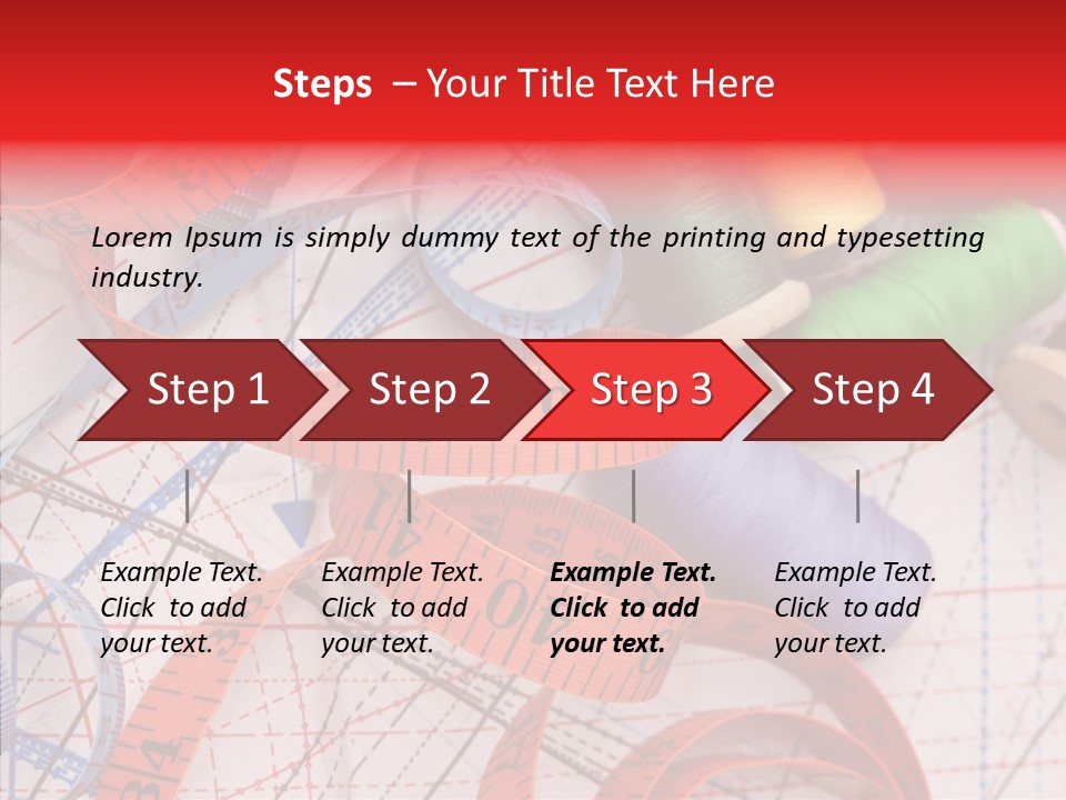 Embroidery Knitting Hobby PowerPoint Template