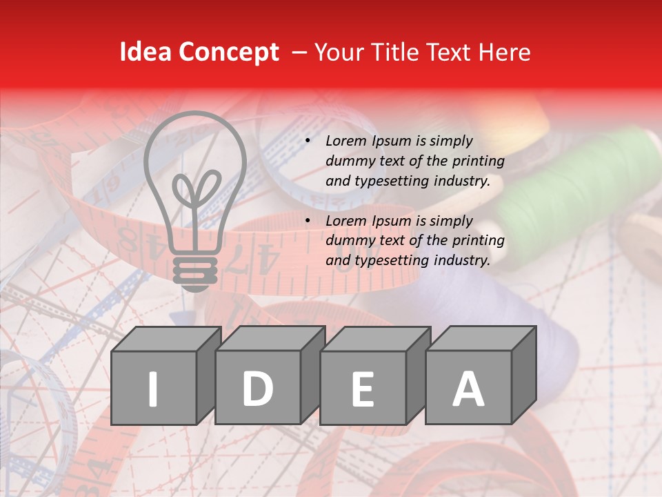 Embroidery Knitting Hobby PowerPoint Template