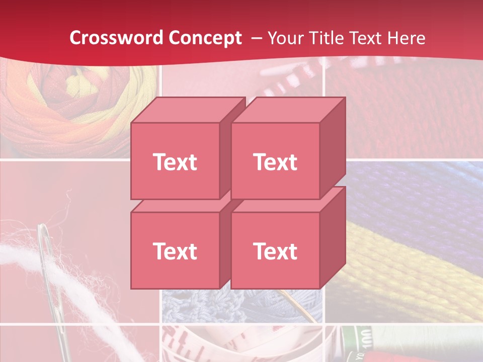 Needle Couture Tape PowerPoint Template