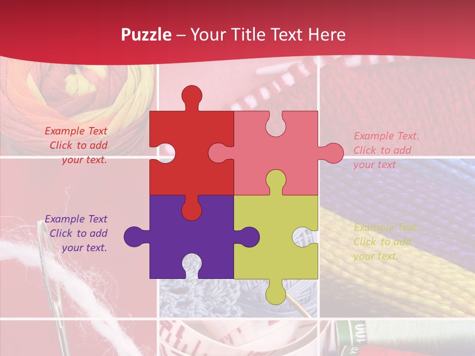 Needle Couture Tape PowerPoint Template