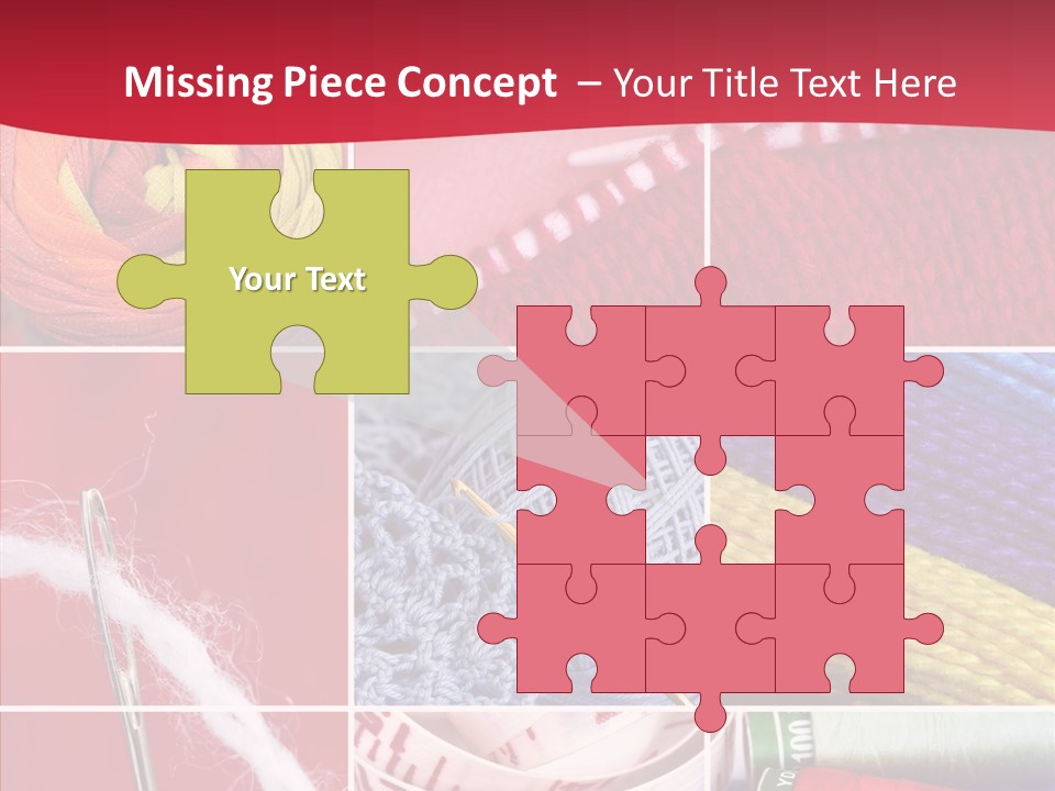 Needle Couture Tape PowerPoint Template