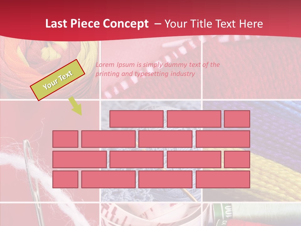 Needle Couture Tape PowerPoint Template