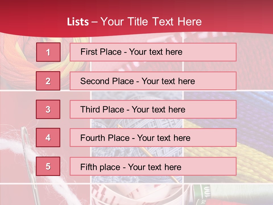 Needle Couture Tape PowerPoint Template
