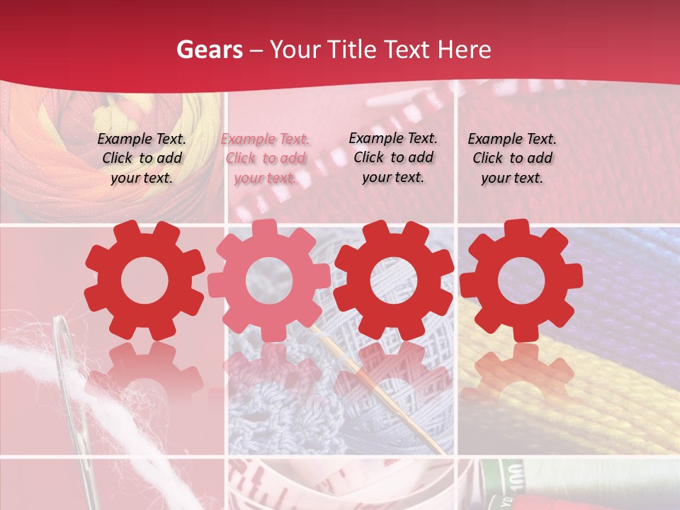 Needle Couture Tape PowerPoint Template