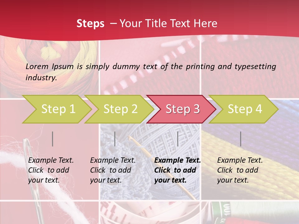 Needle Couture Tape PowerPoint Template