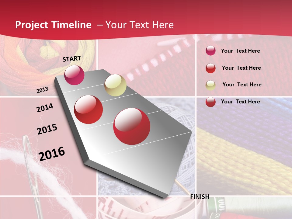 Needle Couture Tape PowerPoint Template