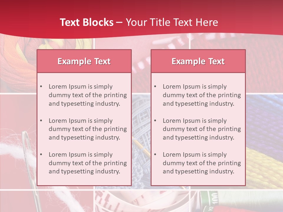 Needle Couture Tape PowerPoint Template