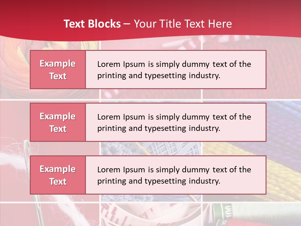 Needle Couture Tape PowerPoint Template