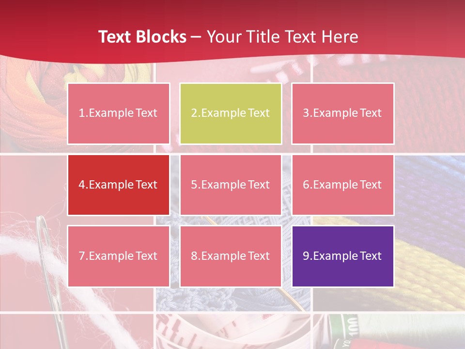 Needle Couture Tape PowerPoint Template