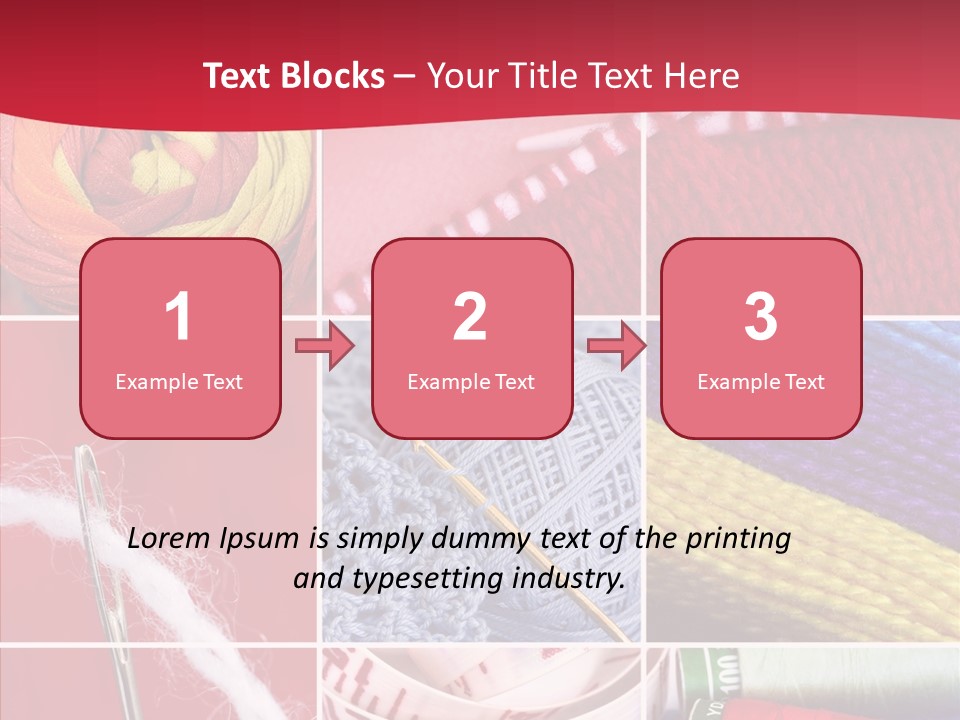 Needle Couture Tape PowerPoint Template