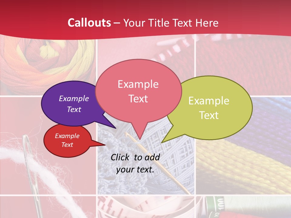 Needle Couture Tape PowerPoint Template
