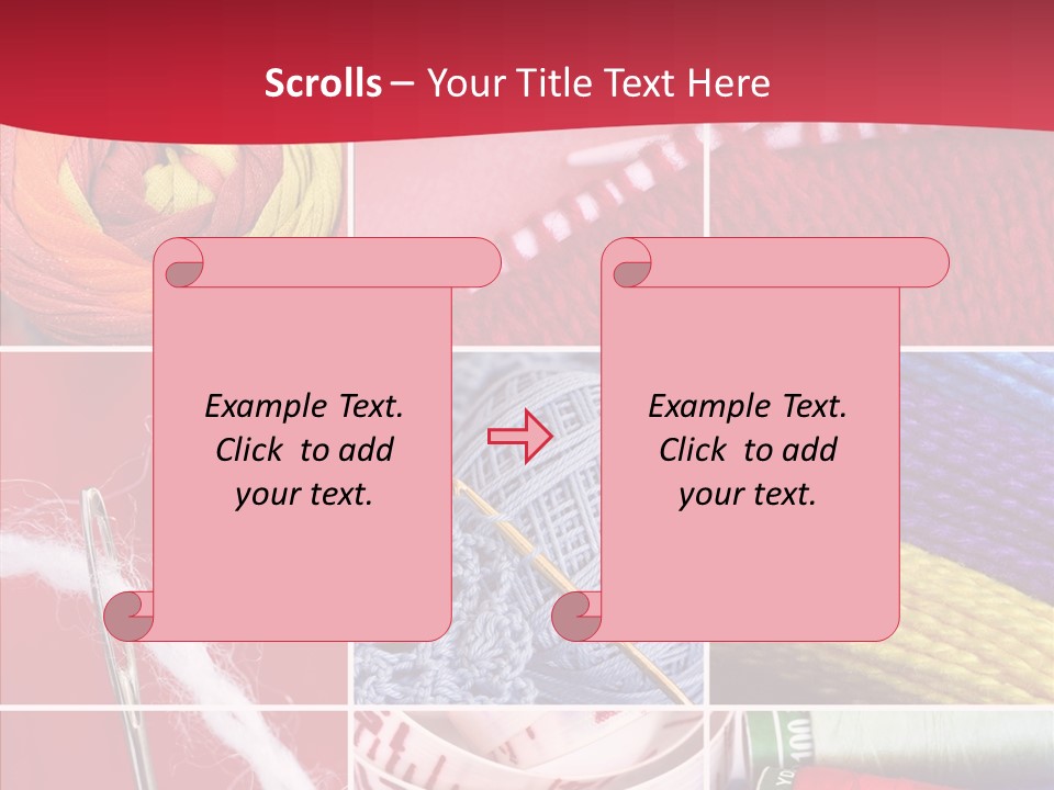 Needle Couture Tape PowerPoint Template