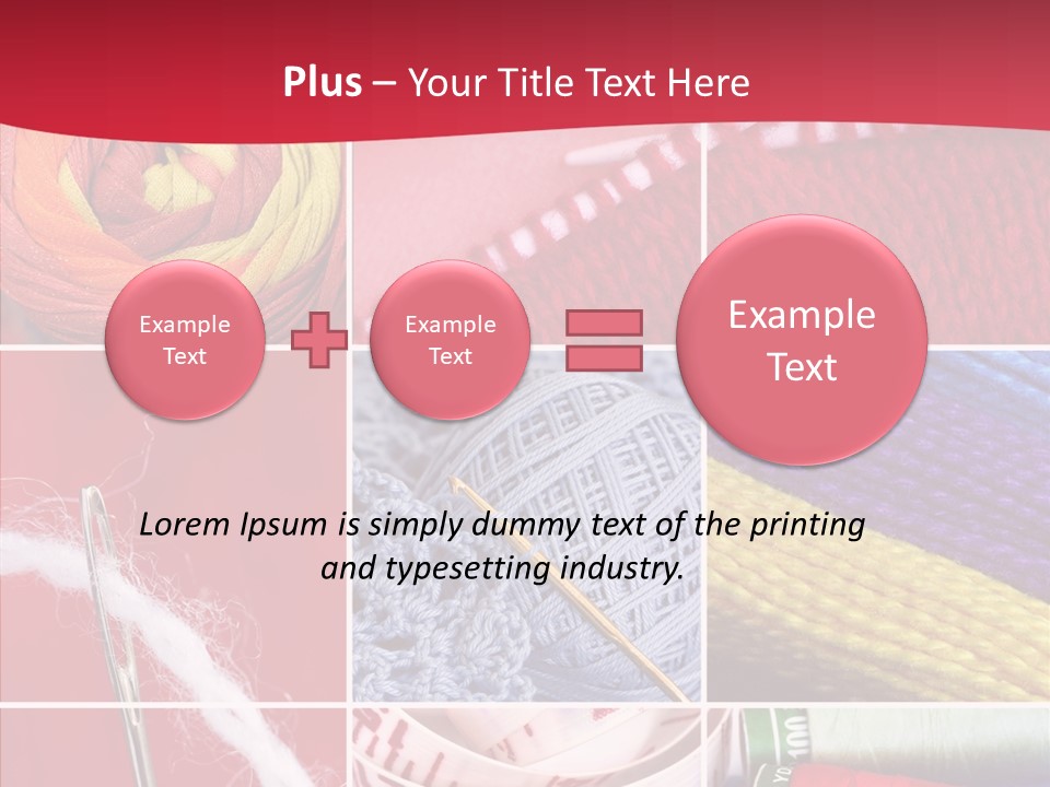 Needle Couture Tape PowerPoint Template