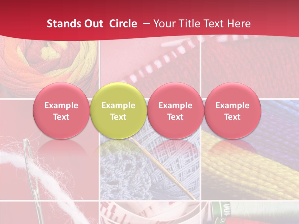 Needle Couture Tape PowerPoint Template