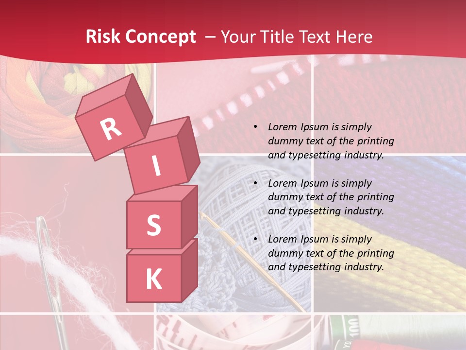 Needle Couture Tape PowerPoint Template