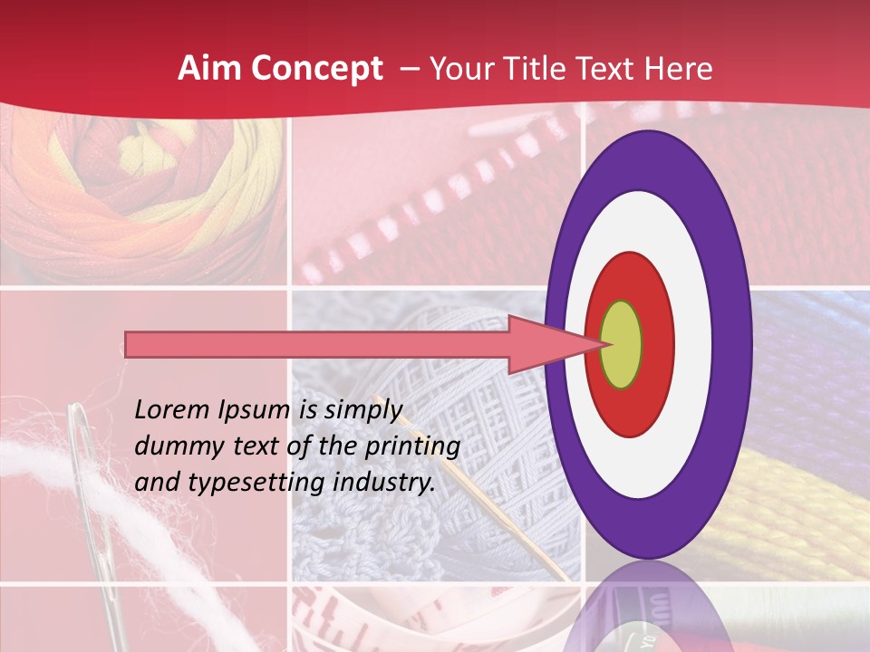 Needle Couture Tape PowerPoint Template