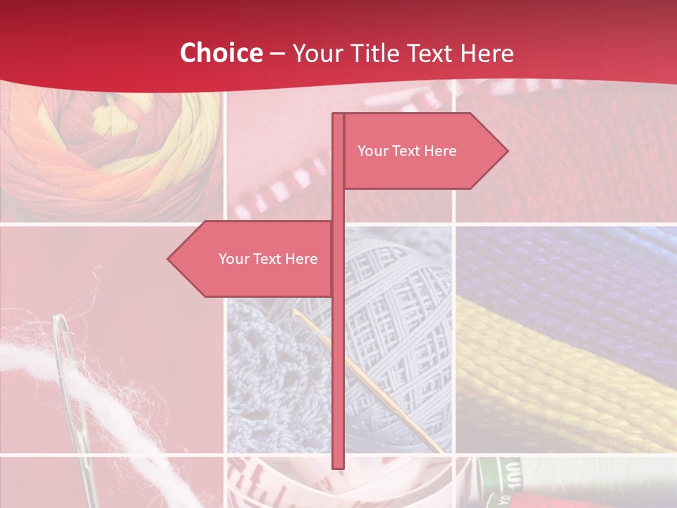 Needle Couture Tape PowerPoint Template