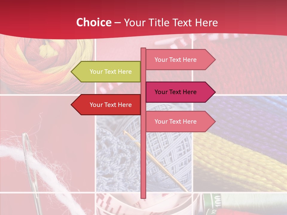 Needle Couture Tape PowerPoint Template