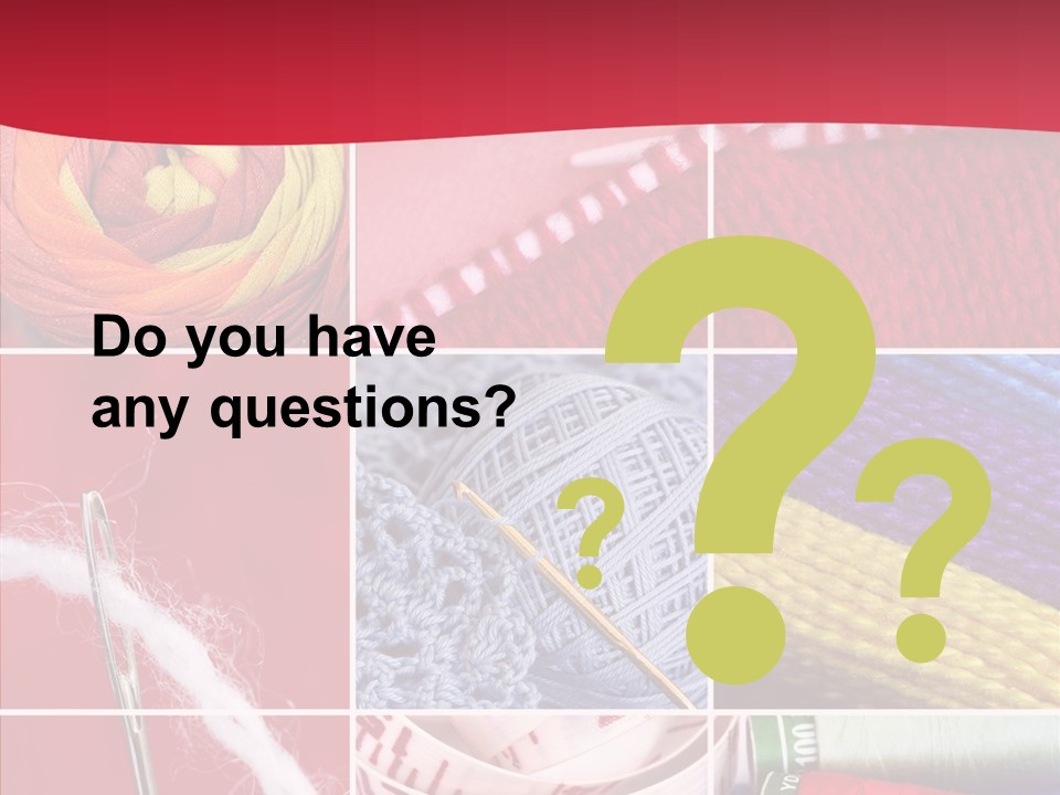 Needle Couture Tape PowerPoint Template