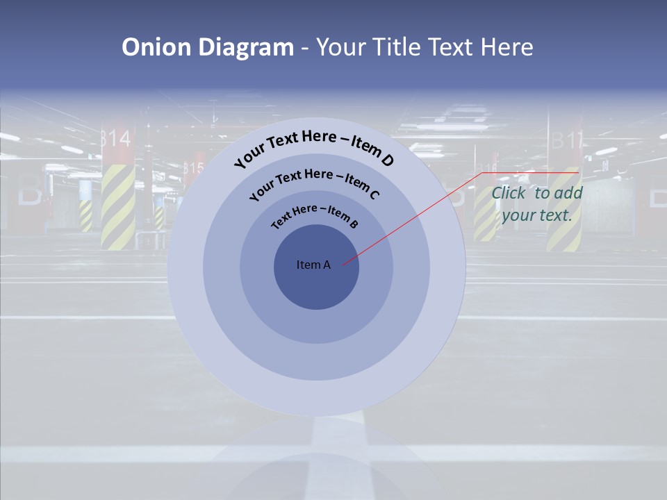 Dark Garage Parking Area PowerPoint Template