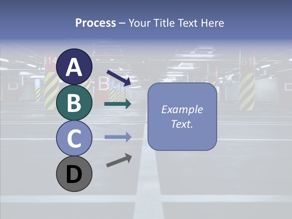 Dark Garage Parking Area PowerPoint Template