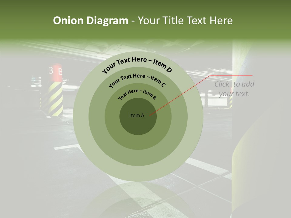 Road Markings Illuminated Underground PowerPoint Template