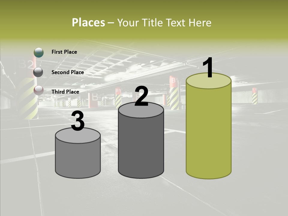 Inside Reflection Car PowerPoint Template