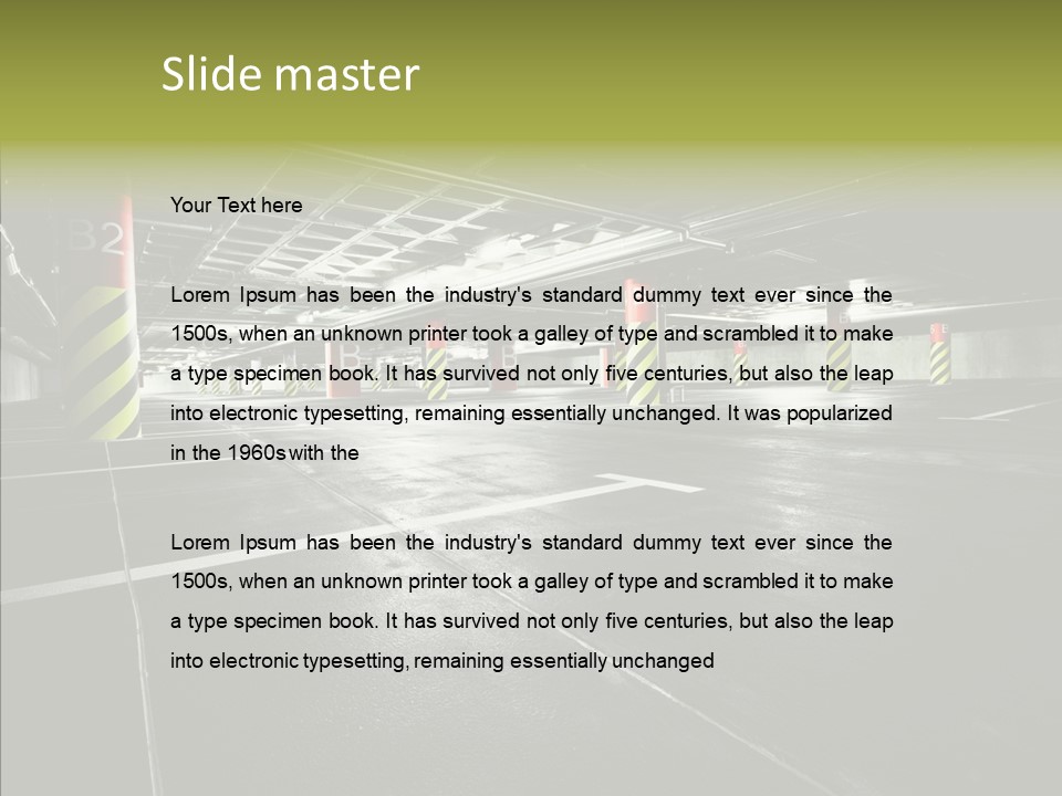 Inside Reflection Car PowerPoint Template