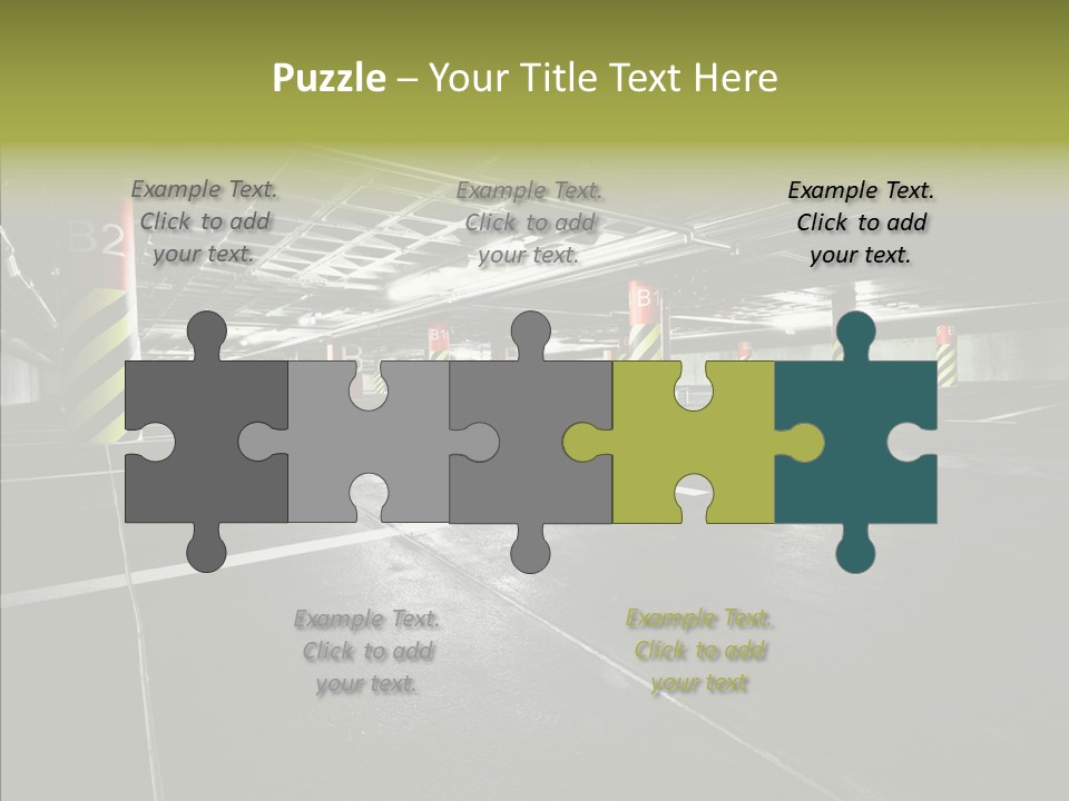 Inside Reflection Car PowerPoint Template