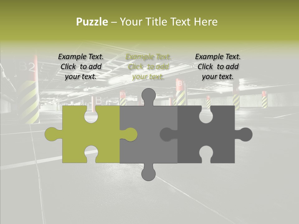 Inside Reflection Car PowerPoint Template
