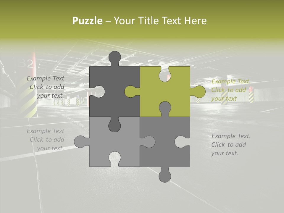 Inside Reflection Car PowerPoint Template