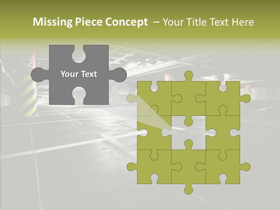 Inside Reflection Car PowerPoint Template