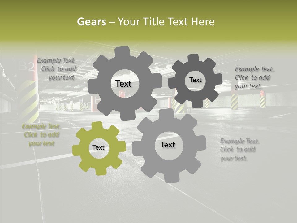 Inside Reflection Car PowerPoint Template