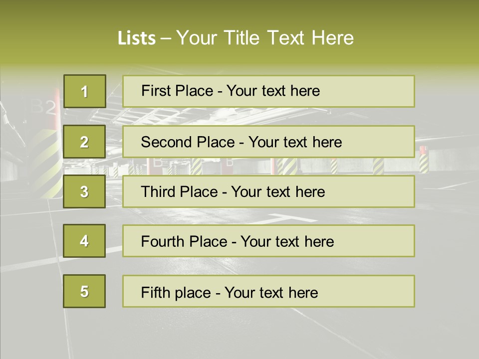 Inside Reflection Car PowerPoint Template