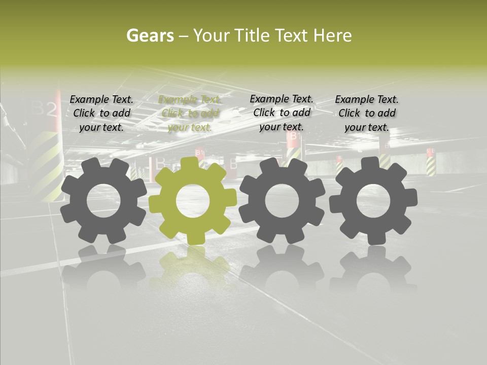 Inside Reflection Car PowerPoint Template