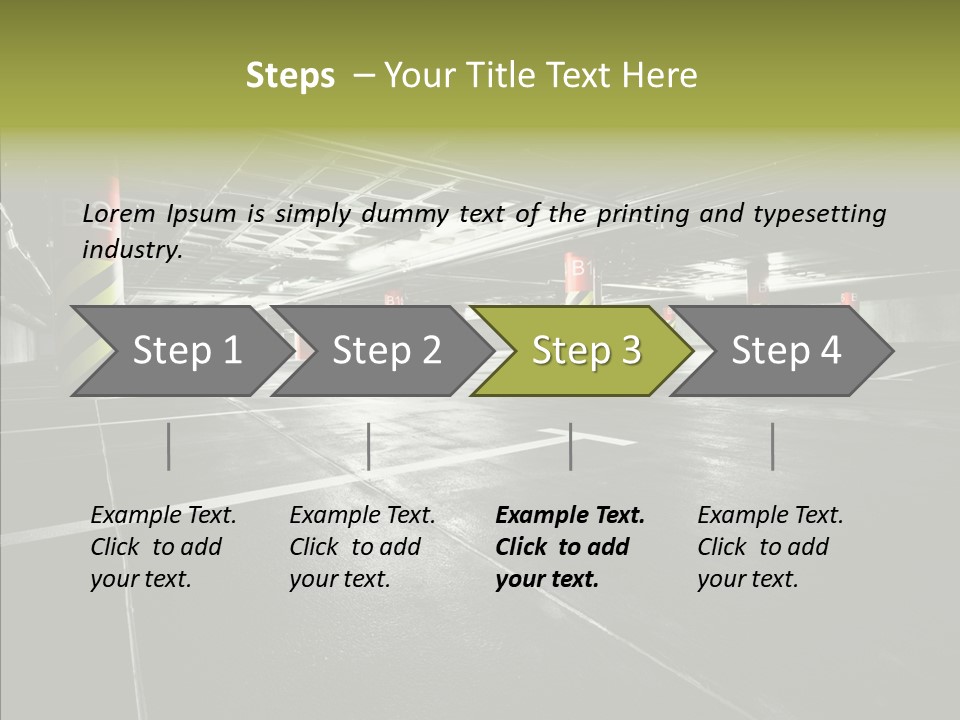 Inside Reflection Car PowerPoint Template