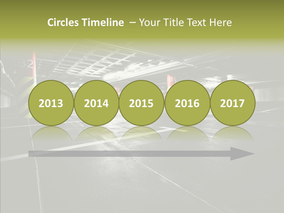 Inside Reflection Car PowerPoint Template